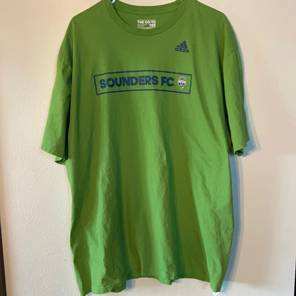 ADIDAS Mens Seattle Sounders 100% Cotton Tee Size XXL
